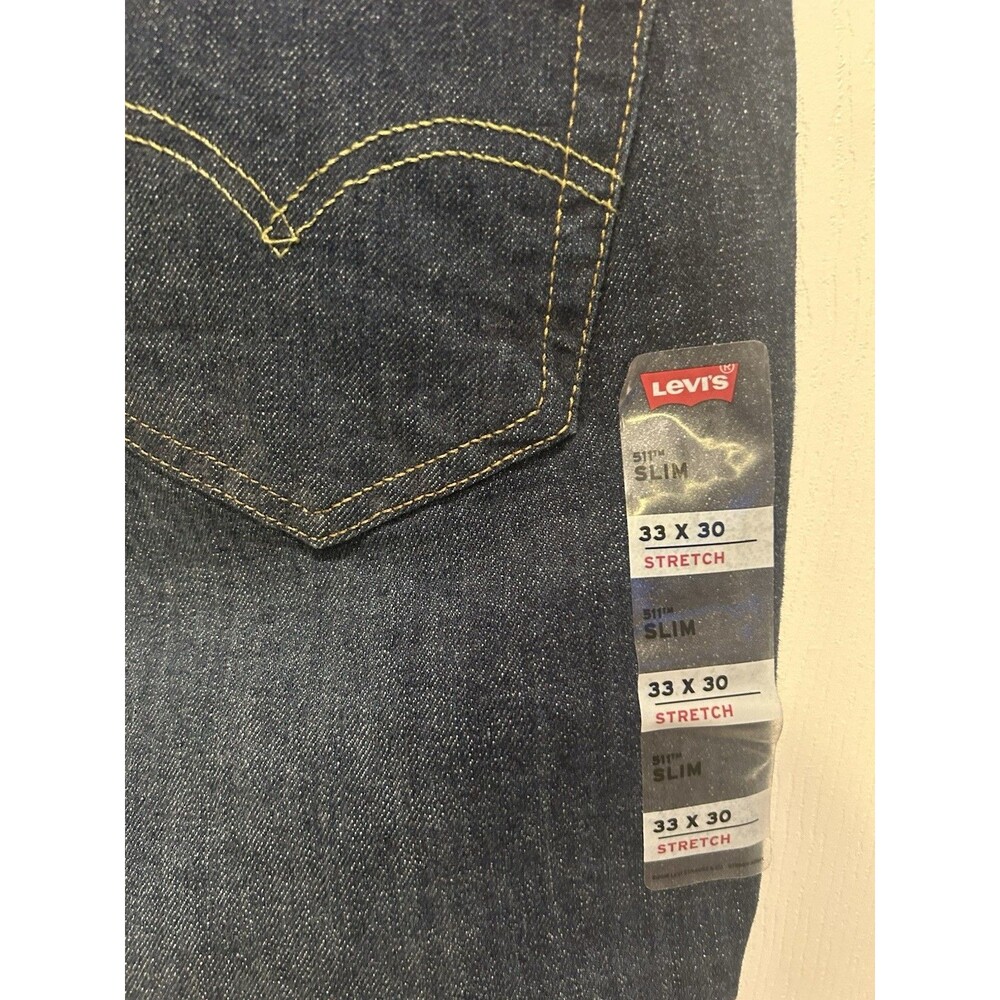 Levis 511 Slim Fit Jeans Slim Fit Stretch Jeans Blue Men’s 32x30 - NWT - Picture 4 of 8